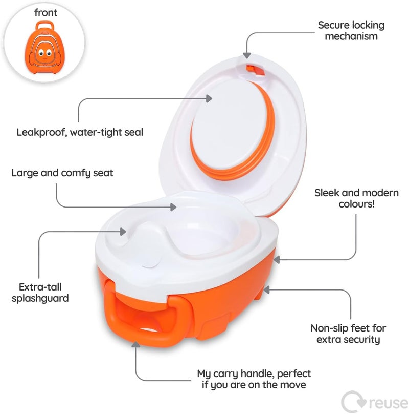My Carry Potty - Clownfish Portable Toddler Toilet Seat for Travel and Home Use - Image 3